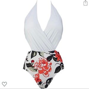 Women’s Surplice Neckline One Piece Halter